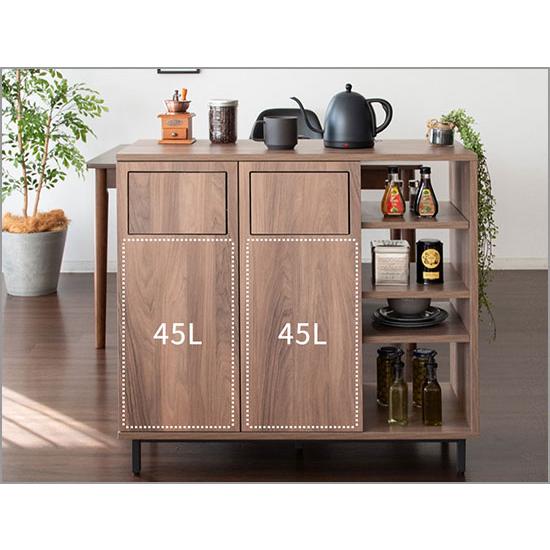 Harmoa (ハルモア) カウンターダストボックス 45L×2 ホワイト DB-9040