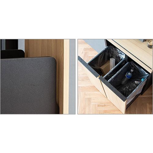 ♡ 分別ダストボックス ノット ホワイト [6045] 分別ドロワーダストボックス NotT（ノット） – RECOROOM