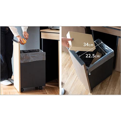 NotT (ノット) 分別ドロワーダストボックス 45L×2 ホワイト DB
