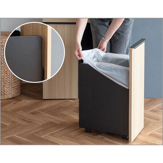 NotT (ノット)分別ドロワーダストボックスラック 45L×2 ナチュラル DB