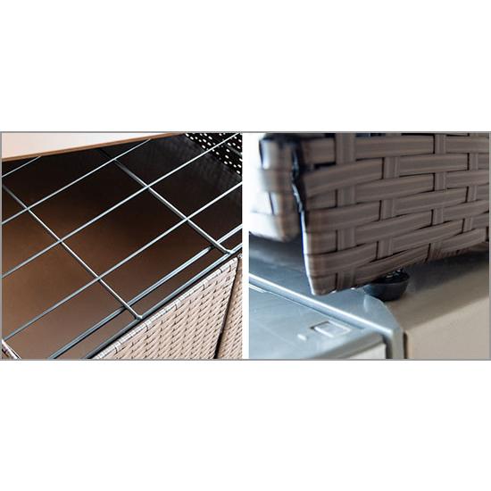 Rifero (リフェロ) 冷蔵庫上ラック ダークブラウン FRK-550-DBR