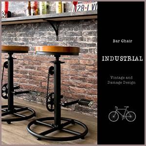 INDUSTRIAL (インダストリアル) バーチェア ブラック KNC-A819-BK 宮武製作所 バーチェア INDUSTRIAL（インダストリアル）メーカー直送