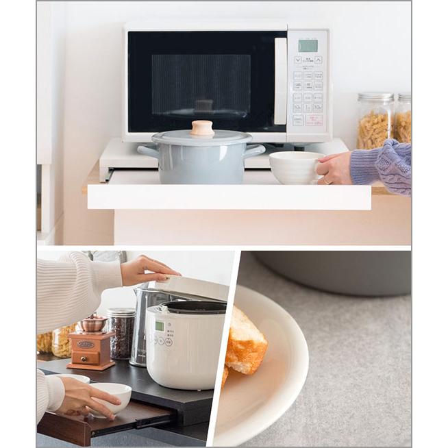 レンジ下トレー アベニール 大引き出し 大理石柄 ホワイト [6029] レンジ下トレー アベニール 大引き出し 大理石柄 ホワイト [6029