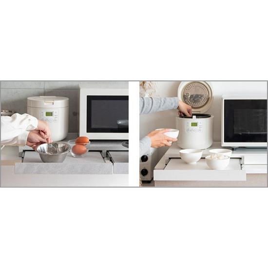 Avenir (アベニール) レンジ下トレー 大理石柄ホワイト TY-002