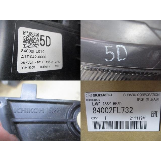 スバル XV GT7 純正 左ヘッドライト ヘッドランプ LED 84002FL010 1923 