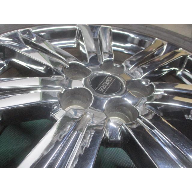 人気 ミツビシ純正 オプション RAYS 18×7J +38 225/55R18 RAYS 7J×18 +38 114.3 5穴 225/55R18 4本 デリカD5 ＊個人宅配送不可