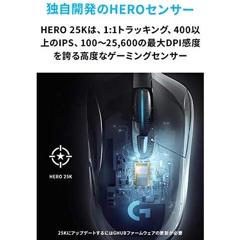 Logicool G ロジクール G ゲーミングマウス ワイヤレス G703h Hero 25kセンサー Lightspeed 無線 エルゴノミクス B07sykkp47 イレブンバッグ 通販 Yahoo ショッピング