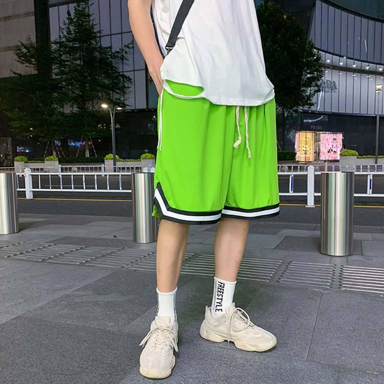 55 以上節約 ショートパンツ ハーフパンツ ズボン メンズ 短パン 大きいサイズ スウェット ポケット付き 通気性 調整紐 カジュアル グリーン 2xl