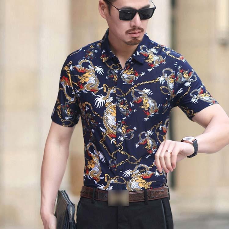 送料無料 全種類 6サイズ アロハシャツ シャツ メンズ 花柄シャツ 花柄 半袖シャツ ストレッチ トップス ブラウス 半袖 夏服 総柄 アロハ Amc375 Elevenoneヤフー店 通販 Yahoo ショッピング