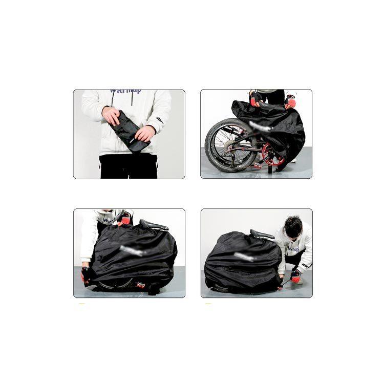 輪行バッグ 折りたたみ自転車用 軽量 防水 輪行袋 自転車 収納 バッグ 14〜22インチ対応 専用ケース付き｜elevenoneshop｜02