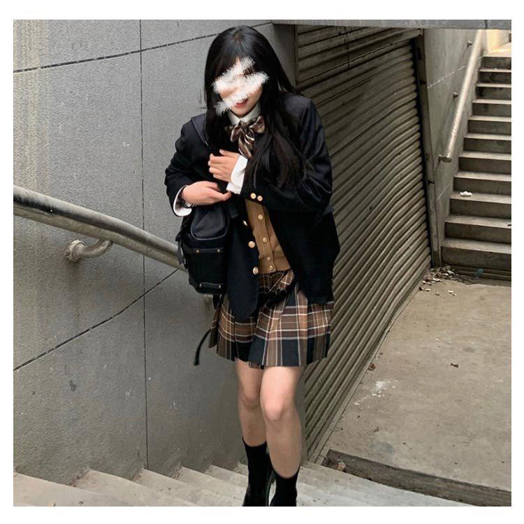 スカートスーツ 制服 女子高校生 5点セット バッジ コスチューム jk服 高校生 長袖シャツ 学生服 上下セット 5点セット スカート 女子高生 ブレザー リボン スクール 中学生 スーツ 制服 コスプレ衣装 セット 仮装 可愛い レディース フォーマル 文化祭 卒業式 女の子 スカートスーツ 制服 女子高校生 5点セット バッジ コスチューム jk服
