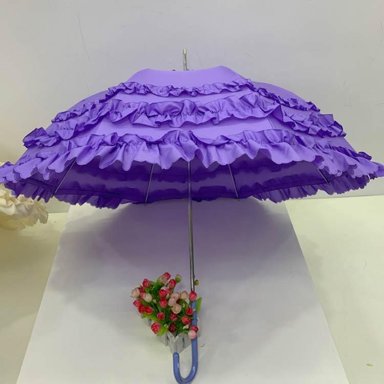 雨傘 3段 遮熱 かさ 長傘 ロリータ ワンタッチ 耐風 UPF50 日傘 晴雨