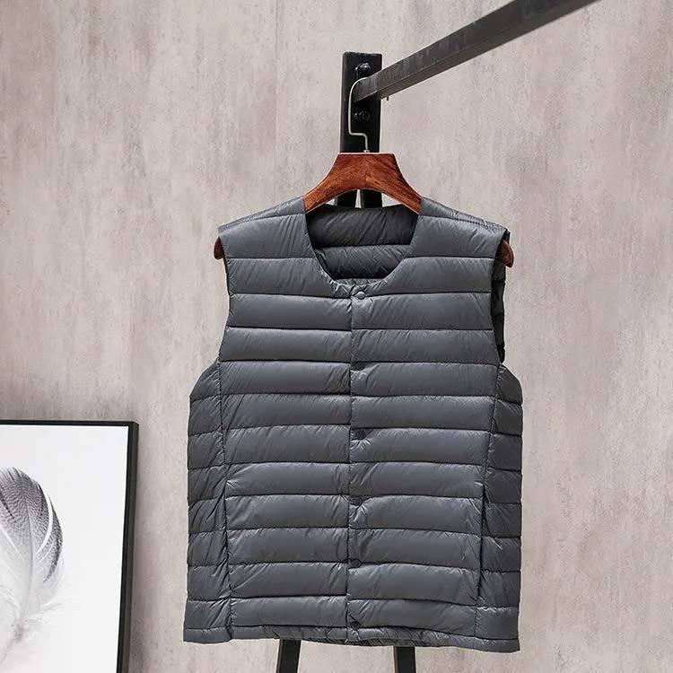 安い コート アウター ビジネス ノーカラージャケット ダウンベスト 大きいサ ダウンコート メンズ 長袖 ライトダウン 防寒服 インナー クルーネック ダウンジャケット 可愛い ダウンベスト 2way Vネック ダウン 収納ポ