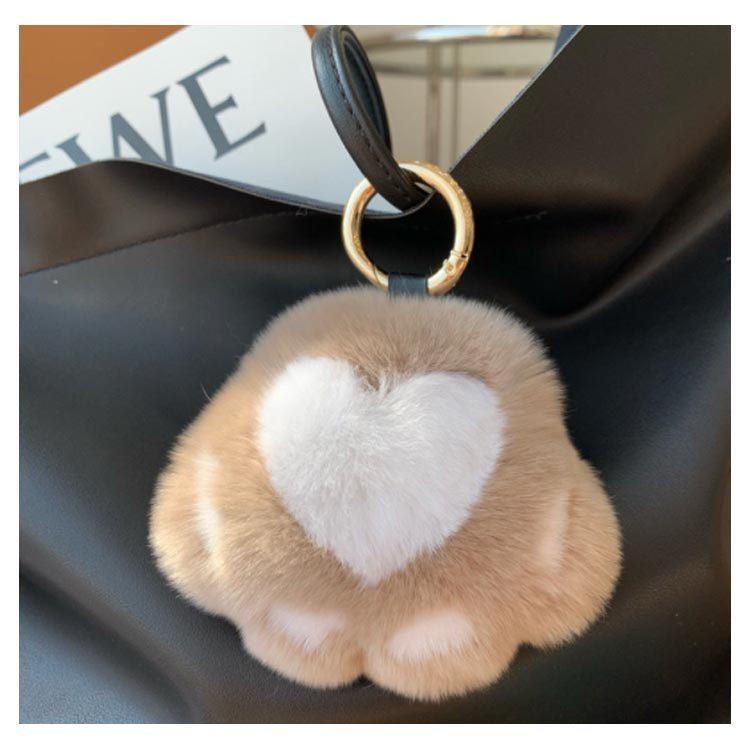 Miu Miu☆ねこストーンバッグチャーム☆ファーモンスター キーホルダー