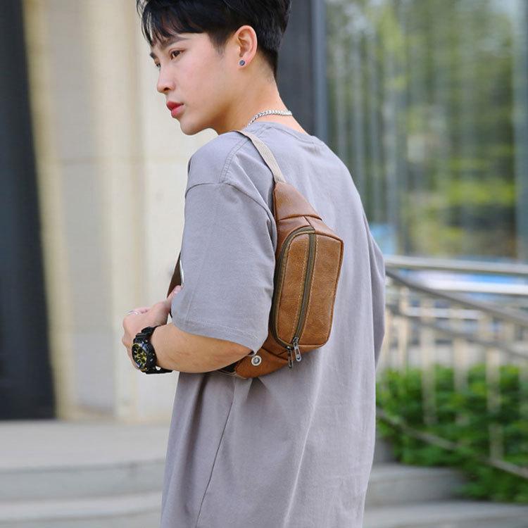 メンズ ウエストバッグ レディース ボディバッグ 大容量 PUレザー