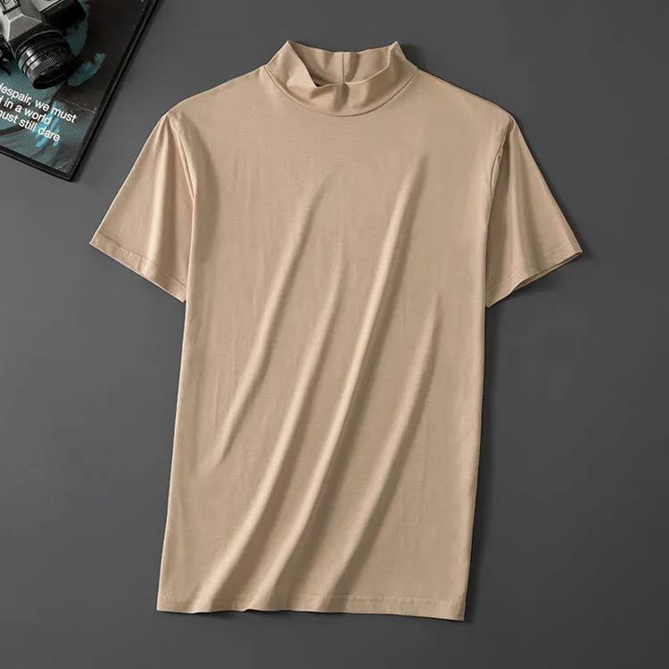 ハイネックシャツ ストレッチ 夏 ゴルフウェア モックネック tシャツ 春 メンズ 吸汗速乾 ゴルフインナーシャツ 2枚組 半袖 カ ...
