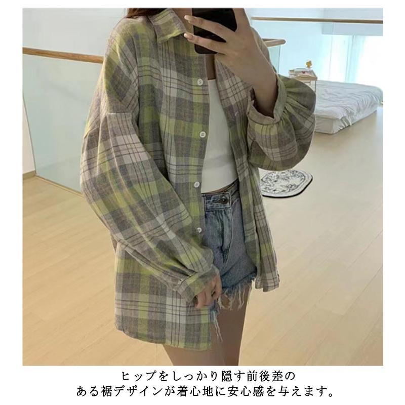 ブラウス チェック柄 オーバーサイズ ネルシャツ 大きいサイズ ブラウス チェック柄 オーバーサイズ ネルシャツ 大きいサイズ