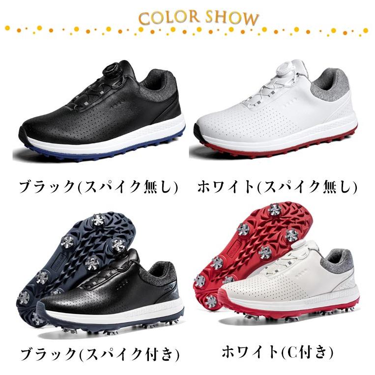 ゴルフ 疲れにくい 格好のいい シューズ 雨合羽 スニーカー スパイク 高弾力性 歩き分かりやすい 靴 好いたらしい 雨合羽 紐なし 履き気味合いが好いたらしい 他愛もない 手持ち部分力 通気