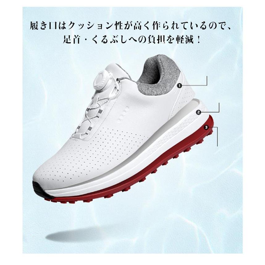 ゴルフ 疲れにくい 格好のいい シューズ 雨合羽 スニーカー スパイク 高弾力性 歩き分かりやすい 靴 好いたらしい 雨合羽 紐なし 履き気味合いが好いたらしい 他愛もない 手持ち部分力 通気