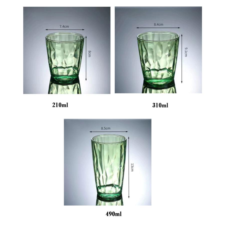 6個セット 割れないグラス 割れない 310ml コップ 推しカラー 210ml