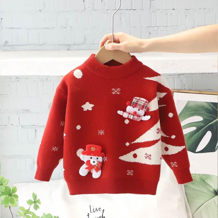 クリスマス柄 キッズ セーター 子供服 ニットセーター 男の子 ベビー服 