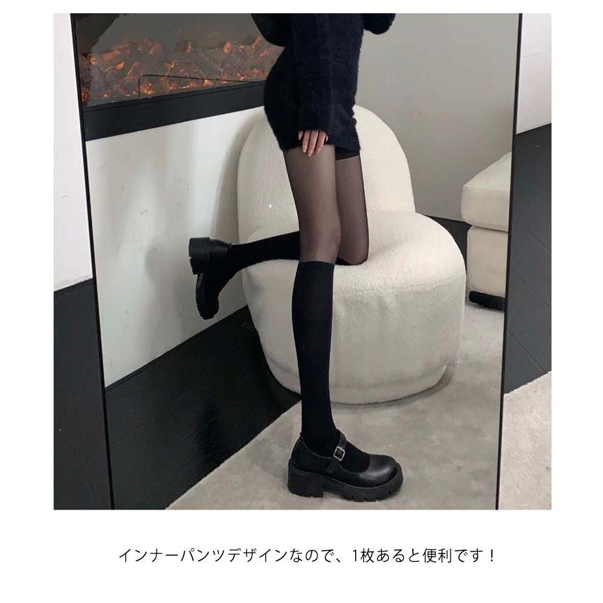 ストッキング パンスト レディース ニーハイ ゴルフ ゴルフウェア 黒