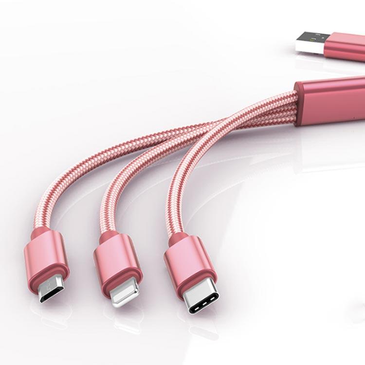 iOS/Micro USB/USB Type-C 3in1 充電ケーブル ライトニングケーブル microusb typec スマホ iPhone11 |  | 01