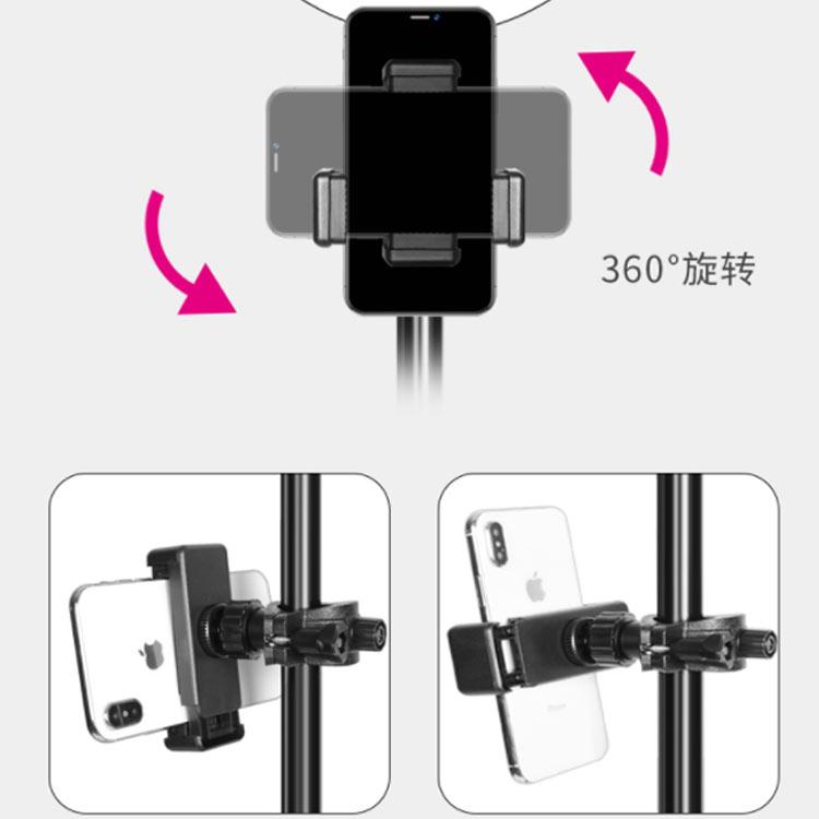 LED リングライト スマホスタンド ライト 撮影 自撮り LED ライト スタンド 卓上　スマホ スタンド 伸縮 卓上 ホルダー 自撮り 鏡 LED |  | 01