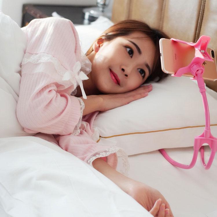 首掛け スマホ スタンド ホルダー 首かけ 携帯スタンド 寝ながら 卓上ホルダー 車載ホルダー 多機能 フレキシブルアーム 送料無料 セルカ棒 タブレ |  | 02