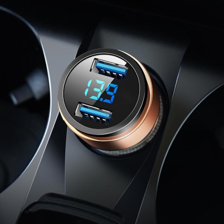 シガーソケット USB カーチャージャー 車載充電器 シガー挿込 デジタル 電圧計 ボルテージメーター 電圧 デジタル表示 iPhone 送料無料 |  | 01