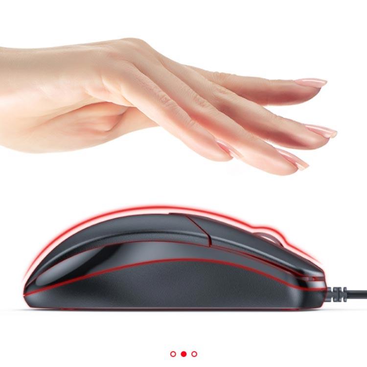 マウス 静音 有線 マウス USB接続 3ボタン 超高精度 パソコン 1000DPI 7色LEDライト ケーブル長1.5ｍ 挿すだけ一発接続 |  | 02