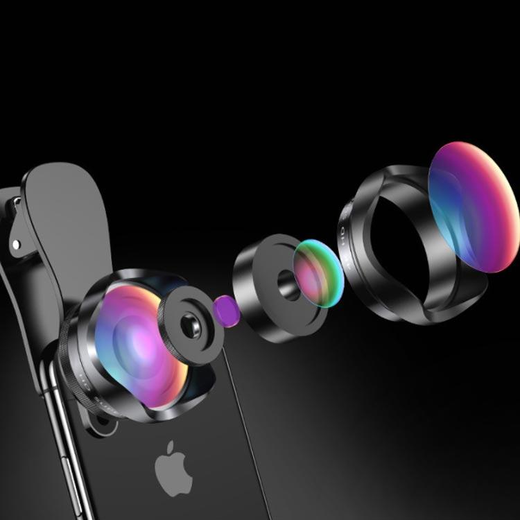 送料無料カメラレンズ セルカレンズ 自撮りレンズ 広角レンズ マクロレンズ ワイド＆マクロ 2in1 iPhone Xperia Android|スマ |  | 02