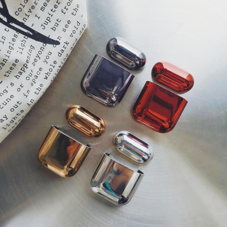 airpods カバー airpods2 ケース シンプル イヤホンケース AirPods Pro ケース メッキ加工 柔軟 高耐久性 送料無料 |  | 01