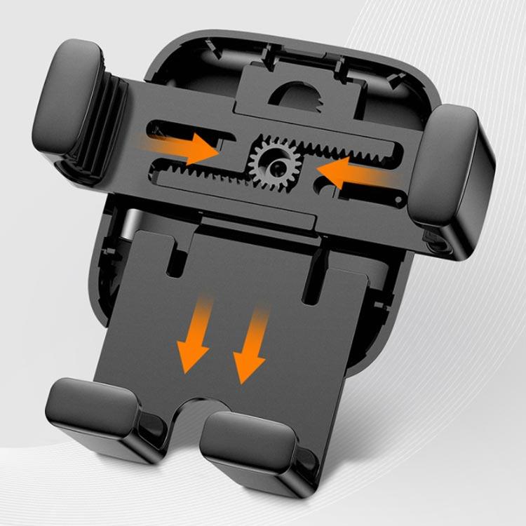 車載ホルダー スマホホルダー 車 丸型吹出口専用 車載スタンド ソフトシリコンクリップ オートホールド 3点固定 滑り止め アルミ 送料無料 |  | 04