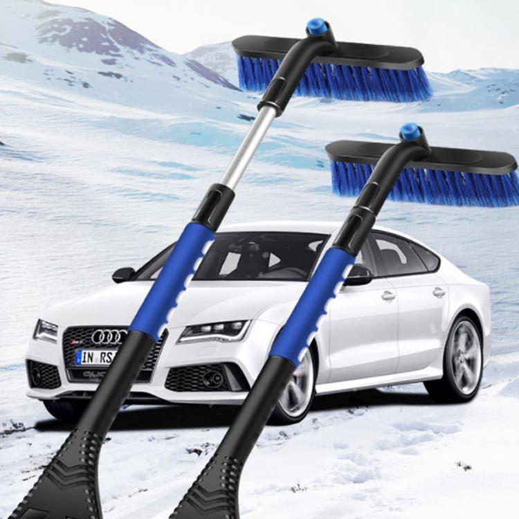 スノー ブラシ スクレーパー 車 雪下ろし スノーブラシ 伸縮 除雪ブラシ 連結式 車用 雪対策 早割クーポン 雪 スコップ ベタ雪用 アイススクレーパ付き