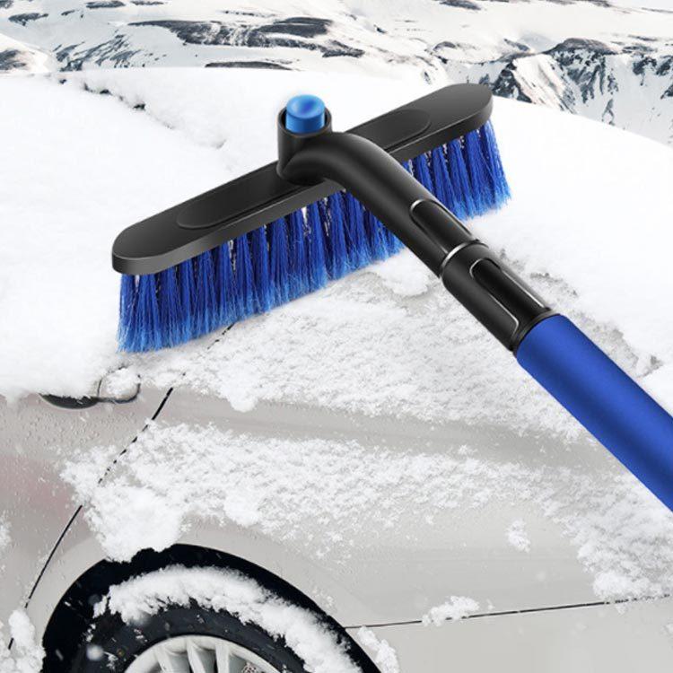 スノー ブラシ スクレーパー 車 雪下ろし スノーブラシ 伸縮 除雪ブラシ 連結式 車用 雪対策 早割クーポン 雪 スコップ ベタ雪用 アイススクレーパ付き