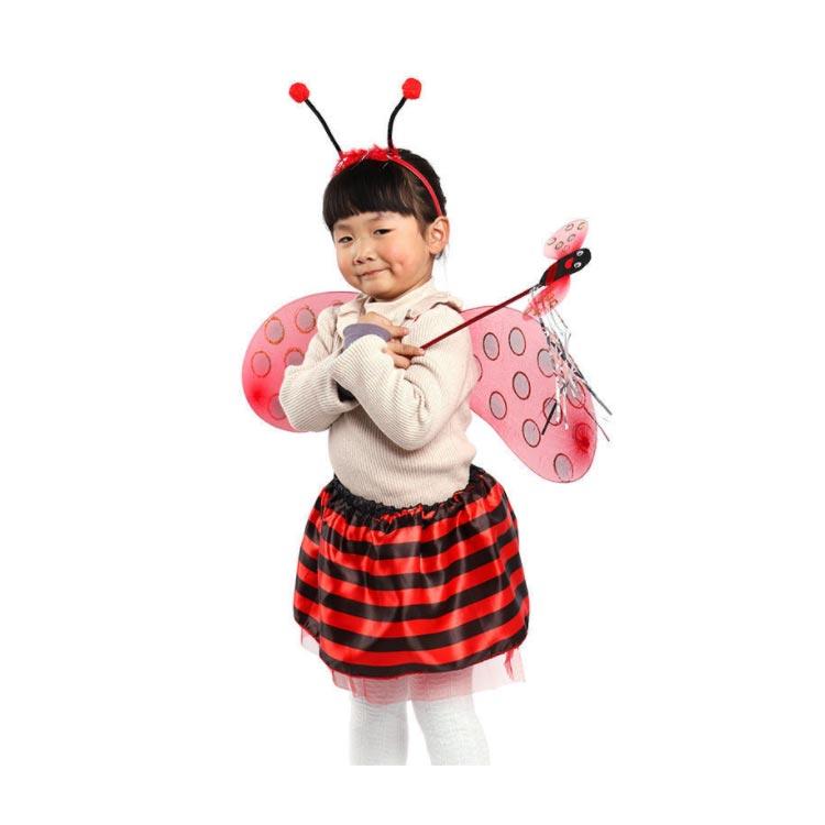 子供用 蜂 子供 スカート コスプレ衣装 てんとう虫 ミツバチ 翼 仮装