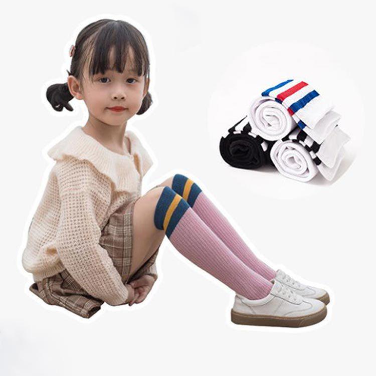 靴下 子供 キッズ オーバーニー ニーハイソックス ハイソックス 3本