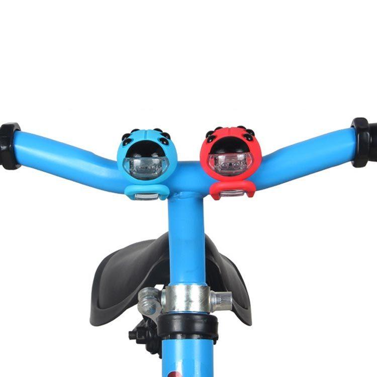子供用 自転車 ライト 電池式 テールライト LEDライト 天道虫 自転車用