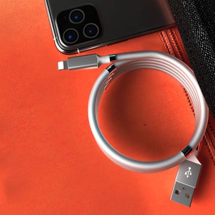 マグネット 収納 充電ケーブル 磁石 吸着 iPhone ケーブル 充電コード