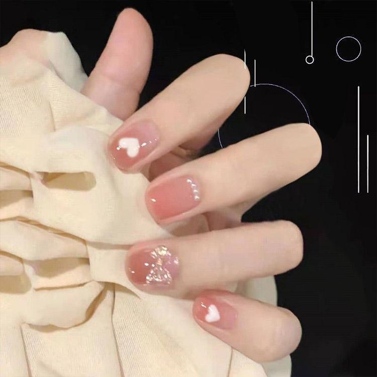 貼るだけ簡単ネイル ショート ネイル 24枚入り チップ ネイルチップ