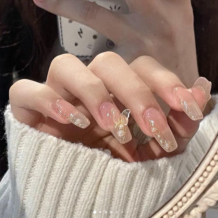 貼るだけ簡単ネイル ショート ネイル 24枚入り チップ ネイルチップ