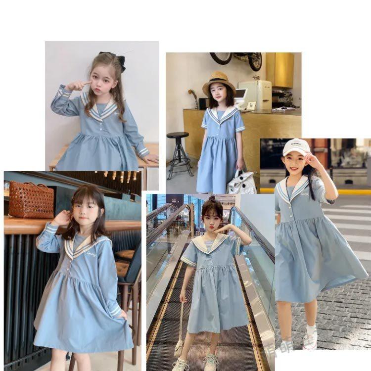 baby Dior セーラー襟 半袖ワンピース baby Dior セーラー襟 半袖