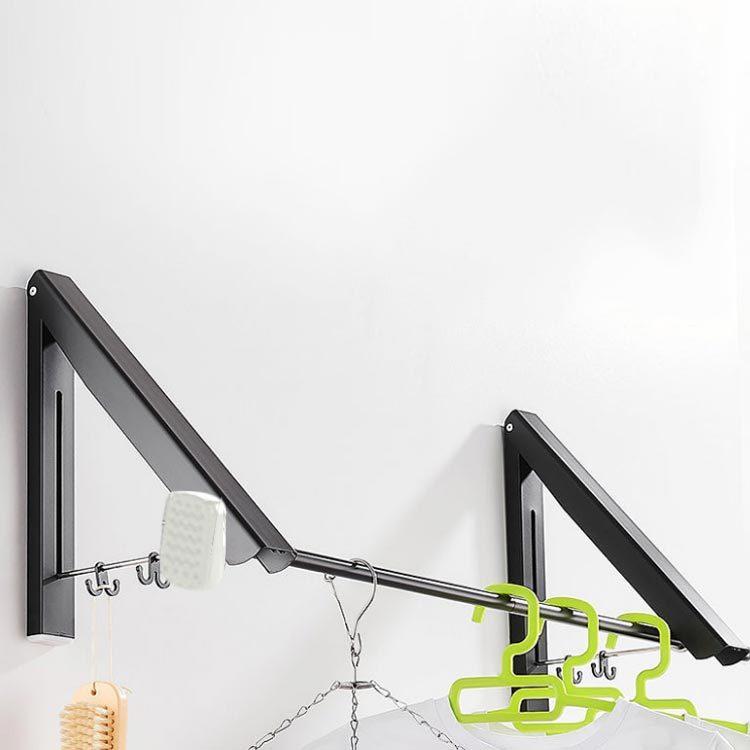 ハンガーラック ウォールハンガー 折り畳み 壁付け 服掛けラック 伸縮