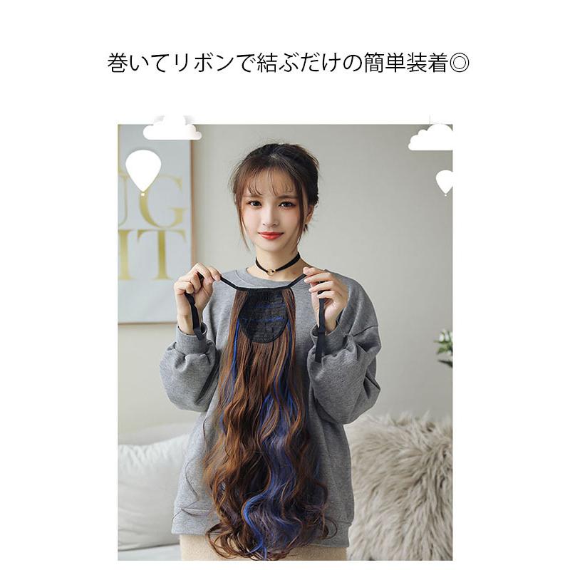 ウィッグ ポニーテール ロング ポニーテールウィッグ グラデーション