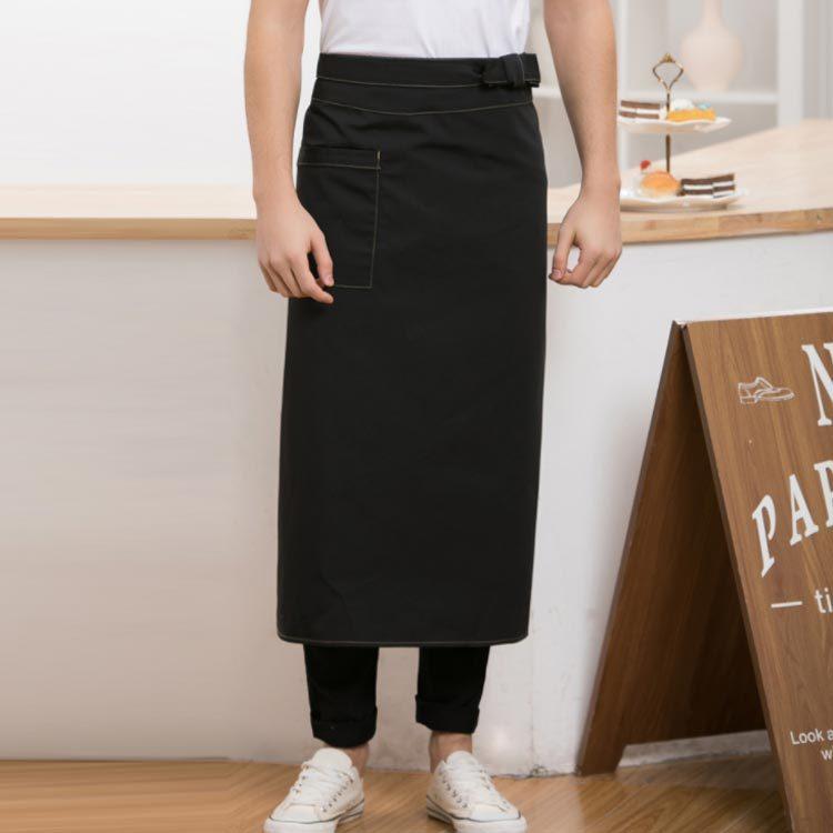 腰下エプロン メンズ 腰巻き 腰下 シェフエプロン 汚れ防止 ウェイター