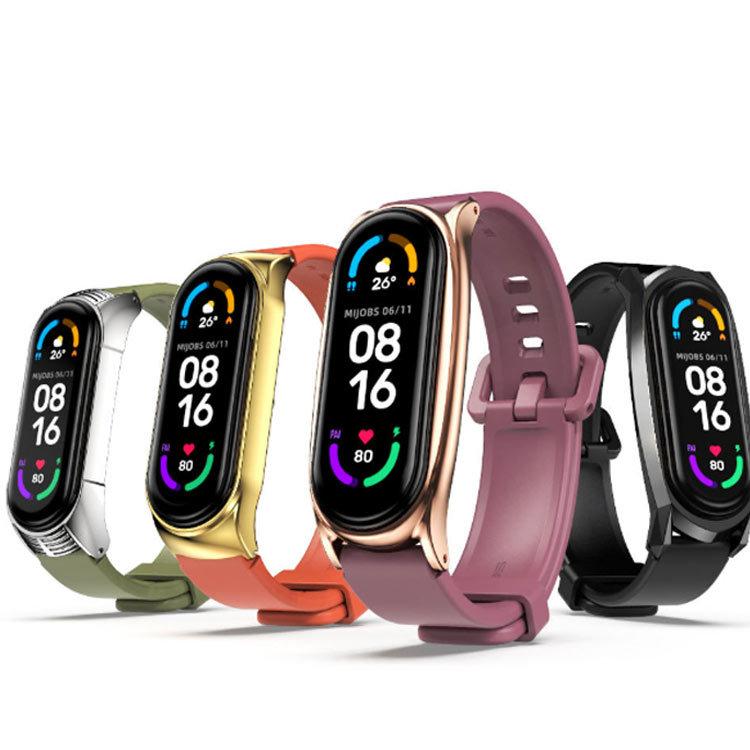 xiaomi mi band 6/5/4/3 MiBand6 5 4 3 シリコン 交換バンド 送料無料 スマートウォッチ バンド メタル TPU ス｜elevenoneshop｜04