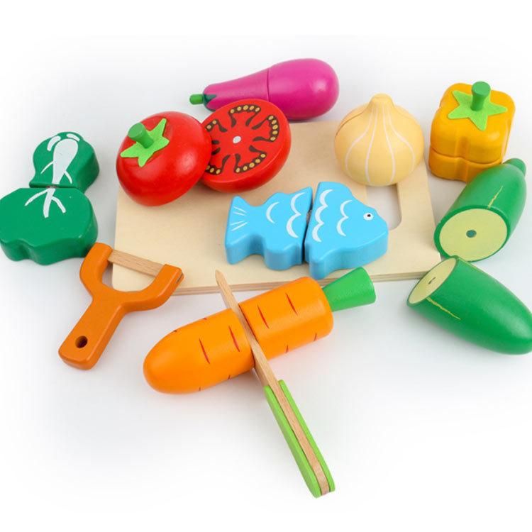 木製おままごとセット 木のおもちゃ 木製玩具 知育玩具 ごっこ遊び 17