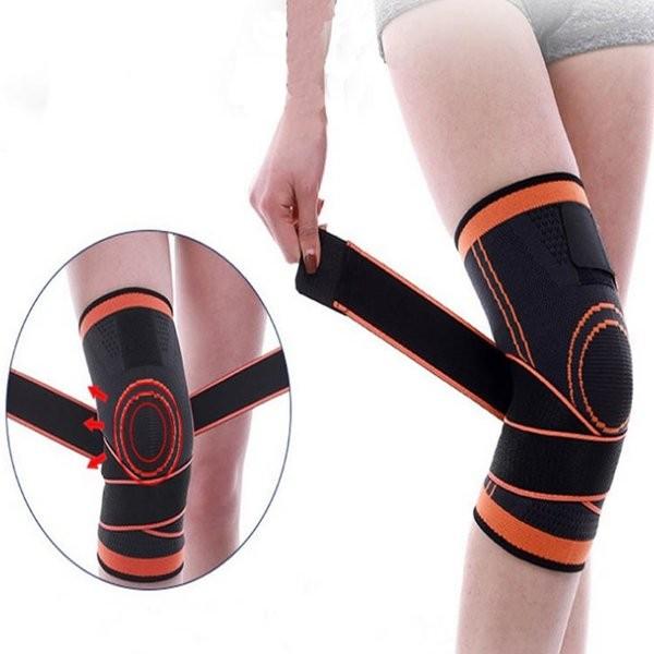 膝サポーター 調節可能 スリーブ付き コンプレッション 膝固定