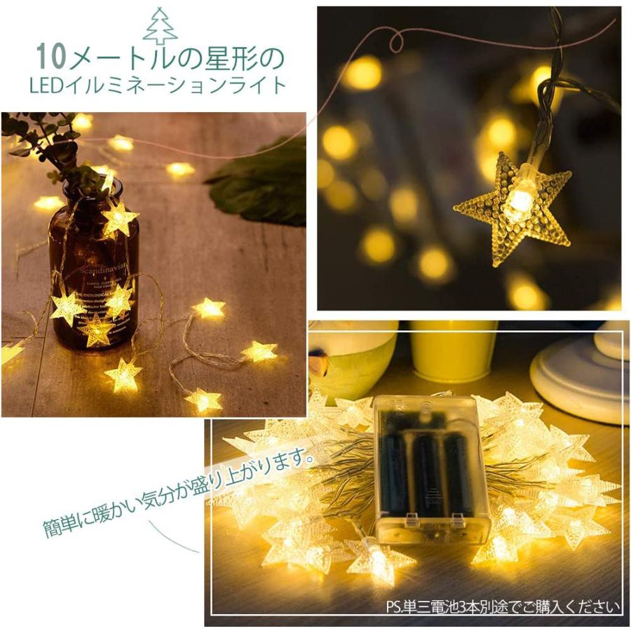 クリスマスツリー タペストリー  10m星形ライト付き  クリスマス インテリア デコレーション 壁掛け もみの木｜elexparts｜03
